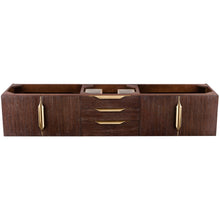 Load image into Gallery viewer, James Martin Mercer Island 72&quot; Coffee Oak - Radiant Gold Double Vanity- James Martin