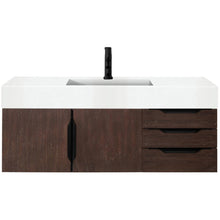 Load image into Gallery viewer, James Martin Mercer Island 48&quot; Coffee Oak - Matte Black Single Vanity- James Martin