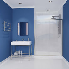 Load image into Gallery viewer, Halberd 60 in. x 72 in. Framed Shower Door with TSUNAMI GUARD in Brushed Nickel- Anzzi