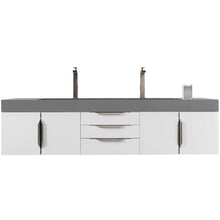 Load image into Gallery viewer, James Martin Mercer Island 72&quot; Glossy White Double Vanity- James Martin