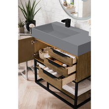 Load image into Gallery viewer, James Martin Columbia 36&quot; Latte Oak - Matte Black Single Vanity