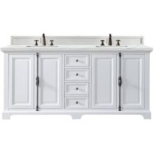 Load image into Gallery viewer, James Martin Providence 72&quot; Bright White Double Vanity- James Martin