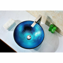 Load image into Gallery viewer, Enti Series Deco-Glass Vessel Sink in Lustrous Blue- Anzzi