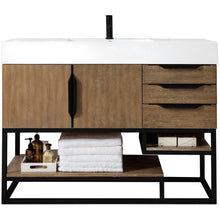 Load image into Gallery viewer, James Martin Columbia 48&quot; Latte Oak - Matte Black Single Vanity- James Martin