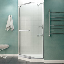 Load image into Gallery viewer, Castle Series 49 in. x 72 in. Semi-Frameless Shower Door with TSUNAMI GUARD in Polished Chrome- Anzzi