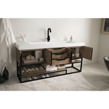 Load image into Gallery viewer, James Martin Columbia 72&quot; Latte Oak - Matte Black Single Vanity