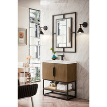 Load image into Gallery viewer, James Martin Columbia 31.5&quot; Latte Oak - Matte Black Single Vanity