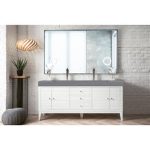 Load image into Gallery viewer, James Martin Linear 72&quot; Glossy White Double Vanity