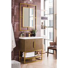 Load image into Gallery viewer, James Martin Columbia 31.5&quot; Latte Oak - Radiant Gold Single Vanity
