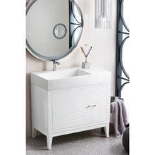 Load image into Gallery viewer, James Martin Linear 36&quot; Glossy White Single Vanity