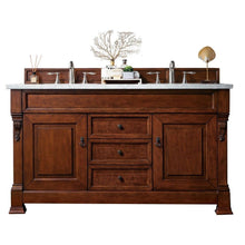 Load image into Gallery viewer, James Martin Brookfield 60&quot; Warm Cherry Double Vanity