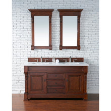 Load image into Gallery viewer, James Martin Brookfield 60&quot; Warm Cherry Double Vanity