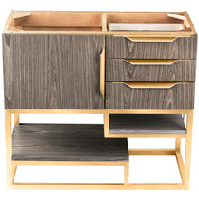 Load image into Gallery viewer, James Martin Columbia 36&quot; Ash Gray - Radiant Gold Single Vanity- James Martin