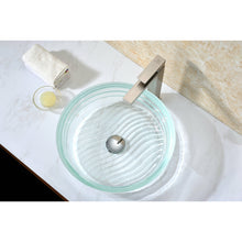 Load image into Gallery viewer, Canta Series Deco-Glass Vessel Sink in Lustrous Translucent Crystal- Anzzi