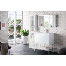 Load image into Gallery viewer, James Martin Milan 31.5&quot; Glossy White - Glossy White Single Vanity with Base