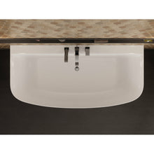 Load image into Gallery viewer, Bank Series 5.41 ft. Freestanding Bathtub with Deck Mounted Faucet in White- Anzzi