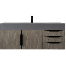 Load image into Gallery viewer, James Martin Mercer Island 48&quot; Ash Gray - Matte Black Single Vanity- James Martin