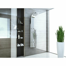 Load image into Gallery viewer, Echo 63.5 in. 4-Jetted Full Body Shower Panel with Heavy Rain Showerhead, Spray Wand and Tub Spout in Brushed Steel- Anzzi
