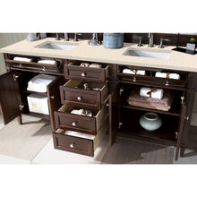 Load image into Gallery viewer, James Martin Brittany 72&quot;  Burnished Mahogany Double Vanity