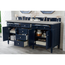 Load image into Gallery viewer, James Martin Brittany 72&quot;  Victory Blue Double Vanity