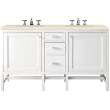 Load image into Gallery viewer, James Martin Addison 60&quot; Glossy White Double Vanity- James Martin