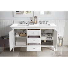 Load image into Gallery viewer, James Martin Palisades 60&quot; Bright White Double Vanity