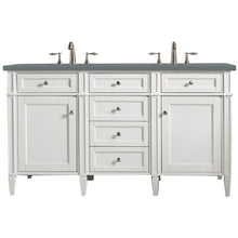 Load image into Gallery viewer, James Martin Brittany 60&quot;  Bright White Double Vanity- James Martin