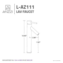 Load image into Gallery viewer, Valle Single Hole Single Handle Bathroom Faucet in Brushed Nickel- Anzzi