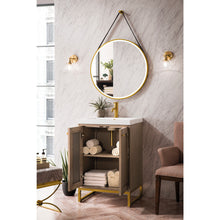 Load image into Gallery viewer, James Martin Chianti 20&quot; Whitewashed Walnut - Radiant Gold Single Vanity