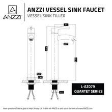 Load image into Gallery viewer, Quartet Single Hole Single-Handle Bathroom Faucet in Polished Chrome- Anzzi