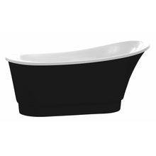 Load image into Gallery viewer, Prima 67 in. Acrylic Flatbottom Non-Whirlpool Bathtub in Black- Anzzi