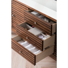 Load image into Gallery viewer, James Martin Linear 72&quot; Mid Century Walnut Single Vanity