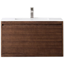 Load image into Gallery viewer, James Martin Milan 35.4&quot; Mid Century Walnut Single Vanity- James Martin