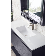 Load image into Gallery viewer, James Martin Milan 47.3&quot; Modern Grey Glossy - Brushed Nickel Single Vanity