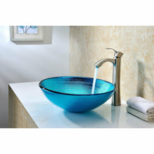 Load image into Gallery viewer, Taba Series Deco-Glass Vessel Sink in Lustrous Blue- Anzzi