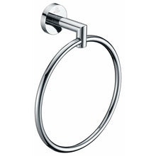 Load image into Gallery viewer, Caster 2 Series Towel Ring in Polished Chrome- Anzzi