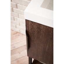 Load image into Gallery viewer, James Martin Columbia 24&quot; Coffee Oak - Matte Black Single Vanity
