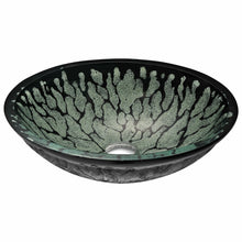Load image into Gallery viewer, Bravo Series Deco-Glass Vessel Sink in Lustrous Black- Anzzi