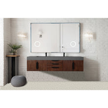Load image into Gallery viewer, James Martin Mercer Island 72&quot; Coffee Oak - Matte Black Double Vanity