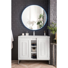 Load image into Gallery viewer, James Martin Alicante&#39; 39.5&quot; Glossy White-Brushed Nickel Single Vanity Cabinet