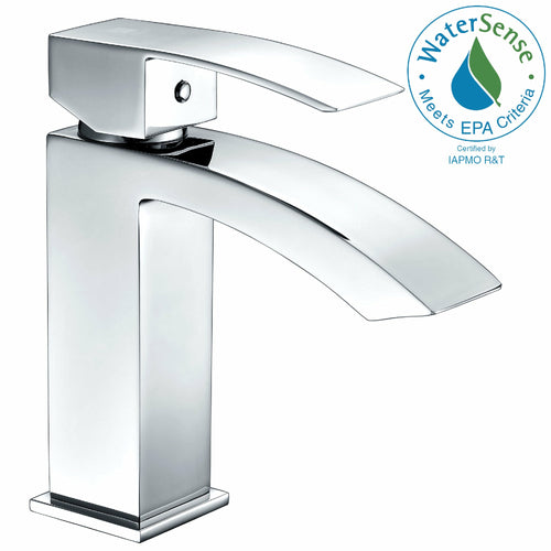 Revere Series Single Hole Single-Handle Low-Arc Bathroom Faucet in Polished Chrome- Anzzi