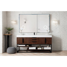 Load image into Gallery viewer, James Martin Columbia 72&quot; Coffee Oak - Matte Black Single Vanity