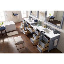 Load image into Gallery viewer, James Martin Copper Cove Encore 122&quot; Silver Gray Double Vanity Set