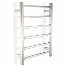 Load image into Gallery viewer, Charles Series 6-Bar Stainless Steel Wall Mounted Electric Towel Warmer Rack in Brushed Nickel- Anzzi