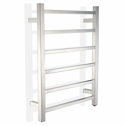 Charles Series 6-Bar Stainless Steel Wall Mounted Electric Towel Warmer Rack in Brushed Nickel- Anzzi