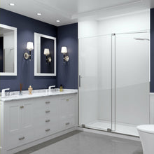 Load image into Gallery viewer, Longboat Series 60 in. x 76 in. Semi-Frameless Shower Door with TSUNAMI GUARD in Polished Chrome- Anzzi