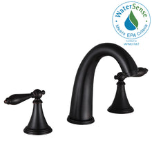Load image into Gallery viewer, Queen 8 in. Widespread 2-Handle Bathroom Faucet in Oil Rubbed Bronze- Anzzi