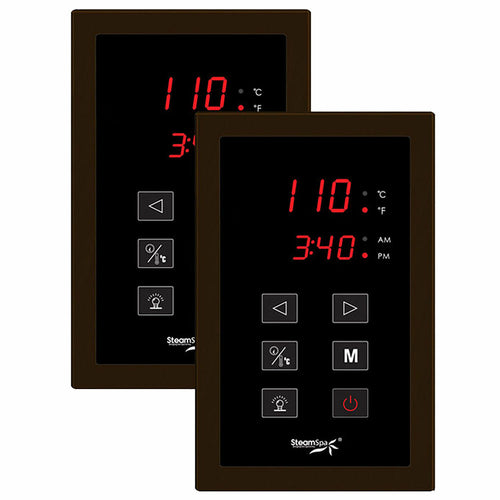 Dual Touch Control Panel in Oil Rubbed Bronze- SteamSpa