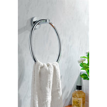 Load image into Gallery viewer, Caster Series Towel Ring in Polished Chrome- Anzzi