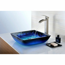 Load image into Gallery viewer, Viace Series Deco-Glass Vessel Sink in Blazing Blue- Anzzi
